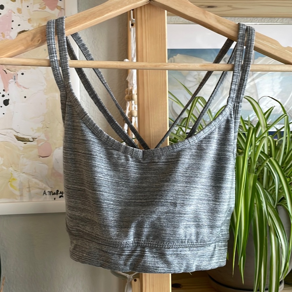 Manduka Sports bra in Heather grey